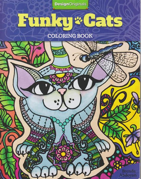 Funky Cats Coloring Book Kindle Editon