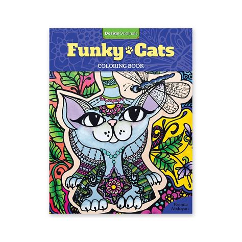 Funky Cats Coloring Book Kindle Editon