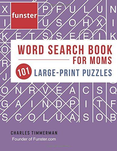 Funster Word Search Book for Moms 101 Large-Print Puzzles Brain exercise that mom will love Kindle Editon