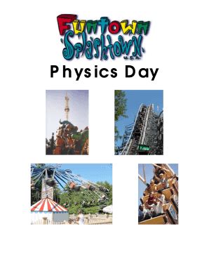 Funtown Physics Day Booklet Answers Doc