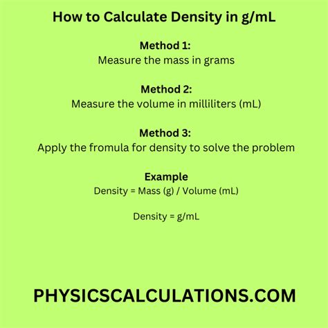 G/ml Density: The Ultimate Guide to Measurement and Applications