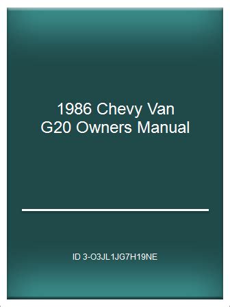 G20 VAN OWNERS MANUAL: Download free PDF ebooks about G20 VAN OWNERS MANUAL or read online PDF viewer. Search Kindle and iPad eb Epub