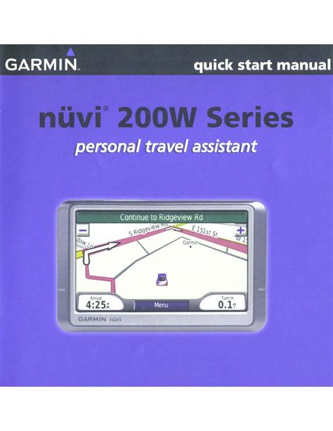 GARMIN NUVI 200W INSTRUCTION MANUAL Ebook Kindle Editon