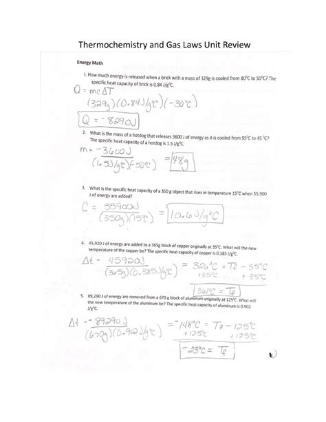 GAS LAWS UNIT 9 CHEMISTRY REVIEW KEY Ebook Epub