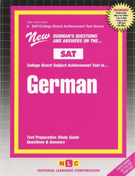 GERMAN SAT Subject Test Series Passbooks COLLEGE BOARD SAT SUBJECT TEST SERIES SAT Kindle Editon