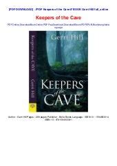 GERRI HILL KEEPERS OF THE CAVE: Download free PDF ebooks about GERRI HILL KEEPERS OF THE CAVE or read online PDF viewer PDF Epub