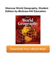 GLENCOE WORLD GEOGRAPHY ANSWERS Ebook Doc