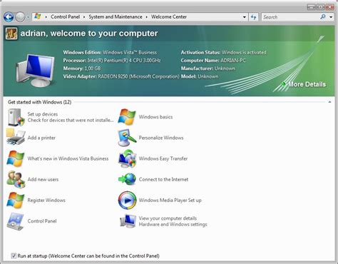 GO with Microsoft Vista Getting Started Doc