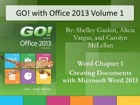 GO with Office 2013 Volume 1 Prentice Hall Excel 2013 PHIT Tip Doc