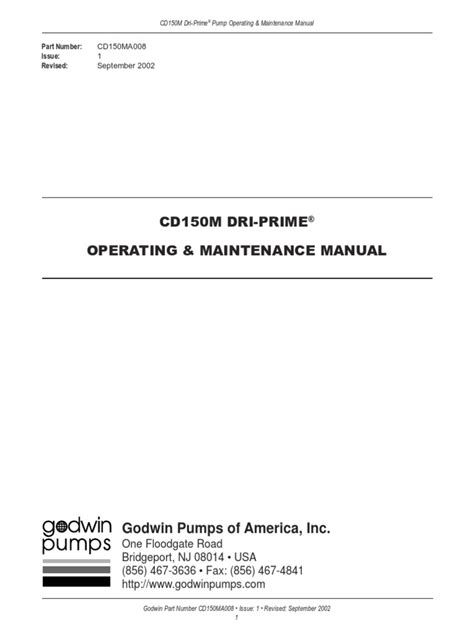 GODWIN CD150M REPAIR MANUAL Ebook Reader