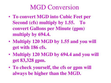 GPM to MGD Conversion: A Comprehensive Guide