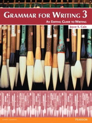 GRAMMAR FOR WRITING 3 JOYCE CAIN ANSWER Ebook Reader