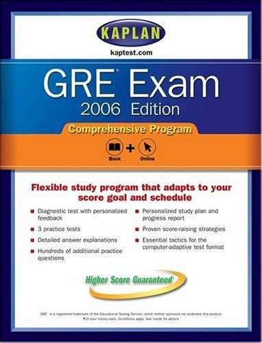 GRE Exam 2006 Comprehensive Program KAPLAN GRE EXAM PDF