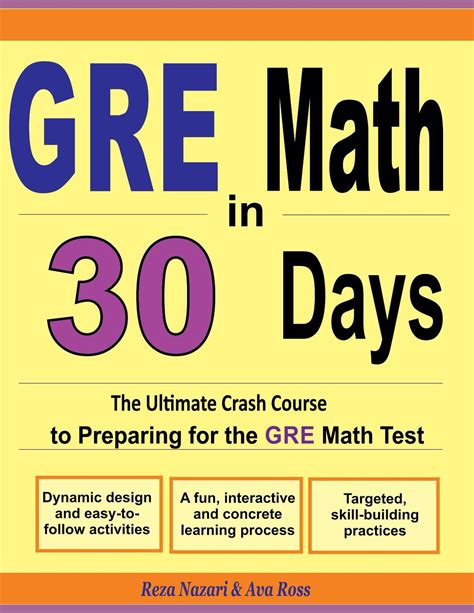 GRE Math in 30 Days The Ultimate Crash Course to Preparing for the GRE Math Test Reader