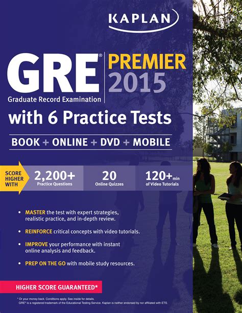 GRE Premier 2015 with 6 Practice Tests Book DVD Online Mobile Kaplan Test Prep Doc