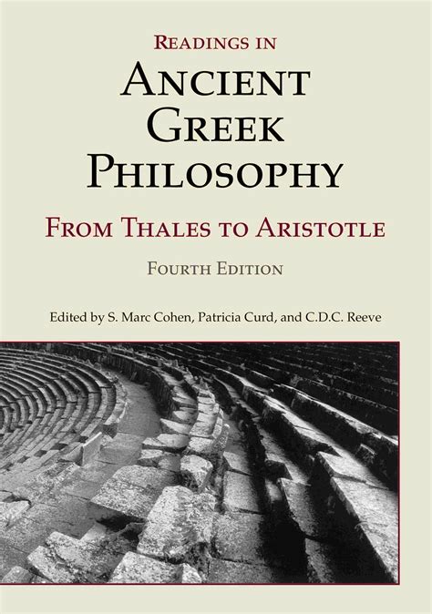 GREEK PHILOSOPHY THALES TO ARISTOTLE Reader