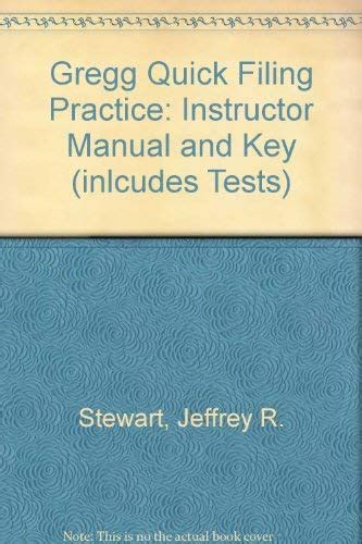 GREGG QUICK FILING PRACTICE ANSWER KEY Ebook Epub