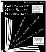 GROUNDWORK FOR BETTER VOCABULARY ANSWER KEY Ebook Doc