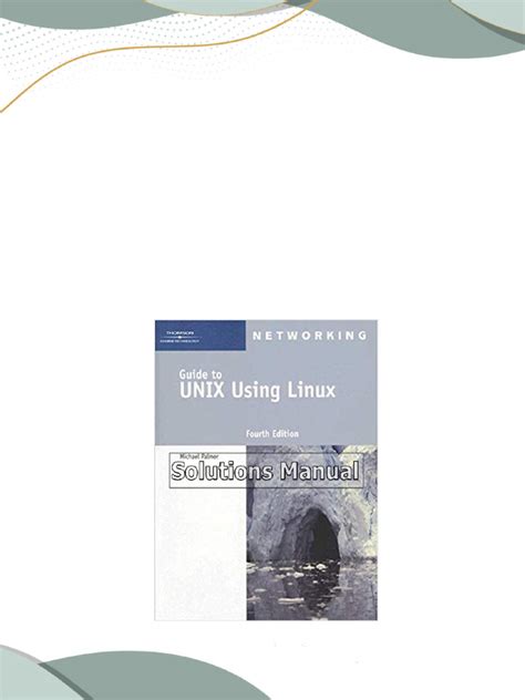 GUIDE TO UNIX USING LINUX SOLUTIONS ANSWERS Ebook PDF