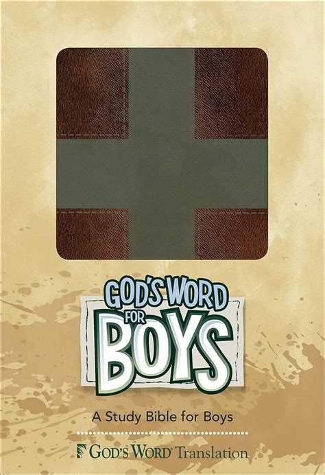 GW God s Word for Boys Brown Slate Cross Design Duravella Reader