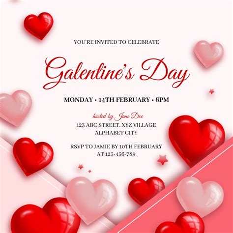 Galentines Day Invitation Template