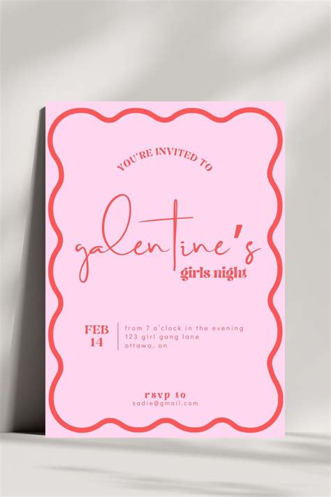 Galentines Invite Template