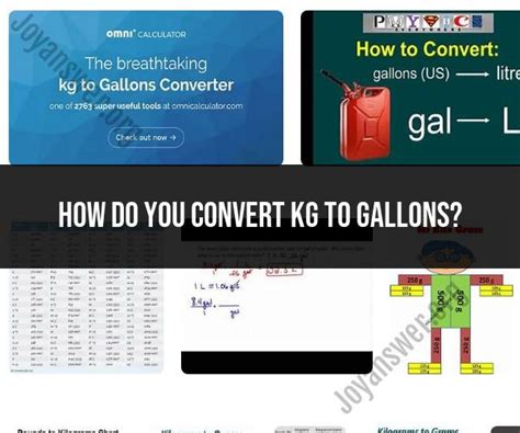 Gallon kg: The Ultimate Conversion Guide