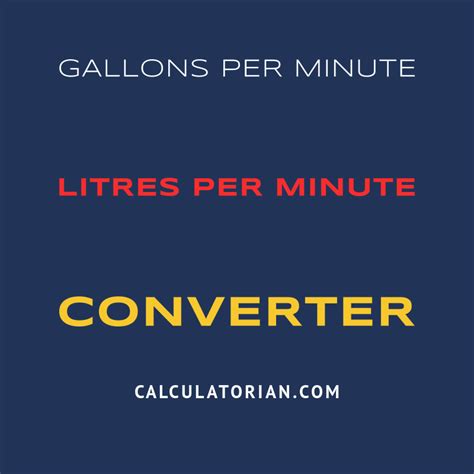 Gallons per Minute to Litres per Minute: The Ultimate Conversion Guide