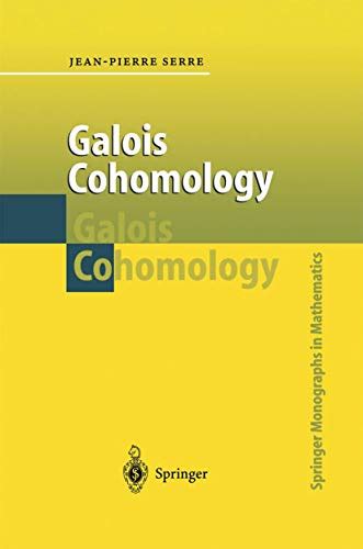 Galois Cohomology Corrected 2nd Printing PDF