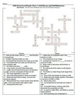 Galvanic Cell Crossword Puzzle Answer Key Doc