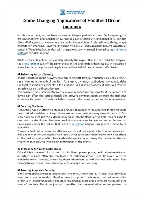 Game-Changing Applications