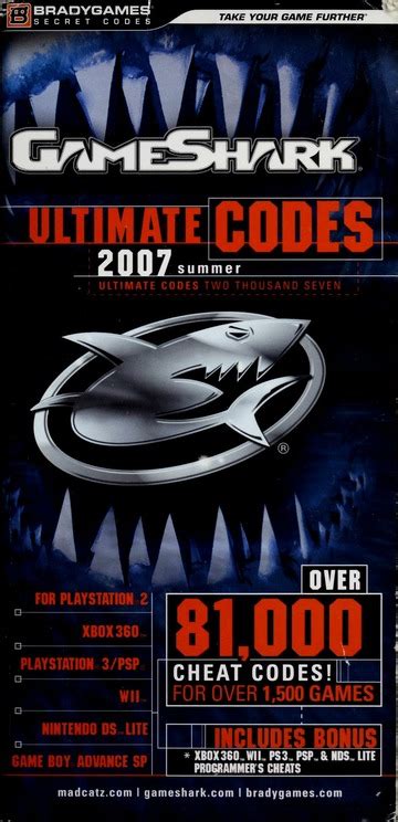 GameSharkTM Ultimate Codes 2005 Bradygames Take Your Games Further PDF