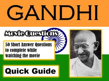 Gandhi Movie Questions Answer Key PDF