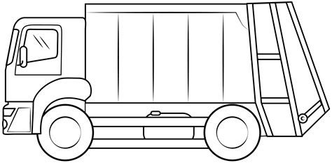 Garbage Truck Template