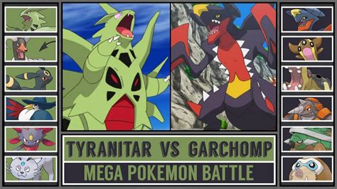 Garchomp vs. Tyranitar: Epic Pokémon Showdown