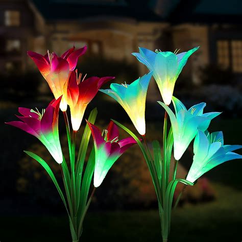 Garden Collection: 11 Enchanting Floral-Shaped LED Solar Stake Lights