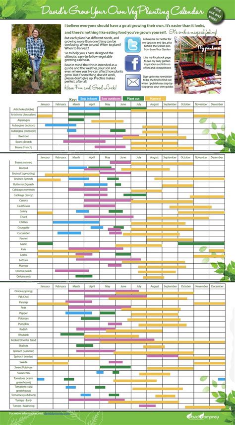 Garden Planting Chart