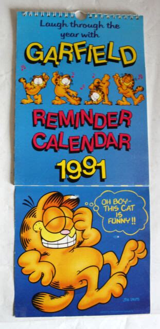Garfield 1991 Desk Calendar Reader