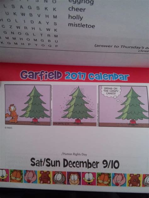 Garfield 2017 Day-to-Day Calendar Doc