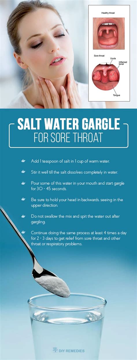 Gargle with salt water.