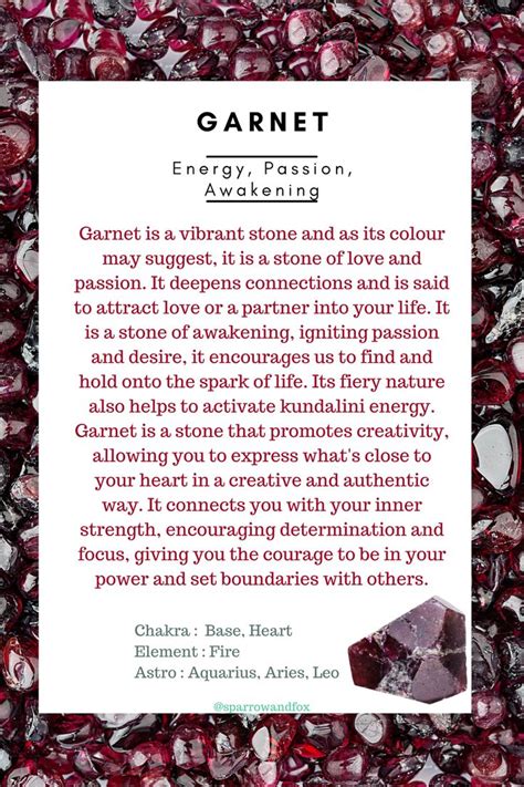 Garnet: A Stone of Passion and Destiny