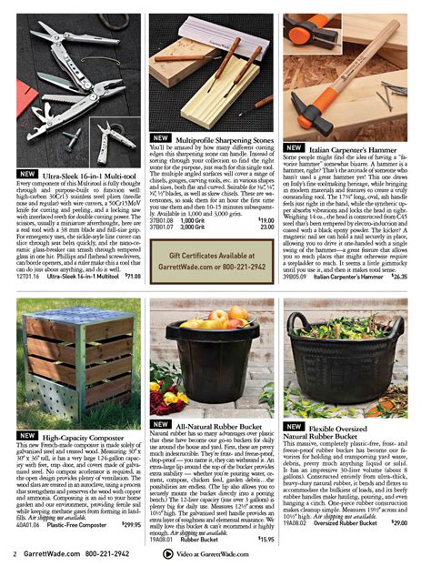 Garrett Wade Catalog