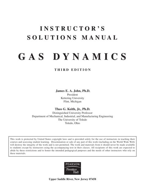 Gas Dynamics James John Solution Manual Epub