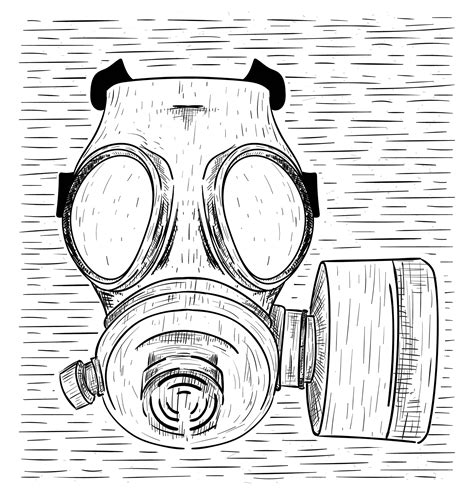 Gas Mask Drawing