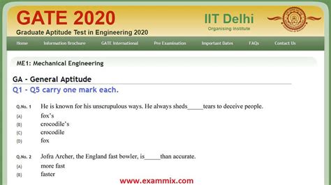 Gate Exam Question Papers With Answers For Civil Engineering PDF