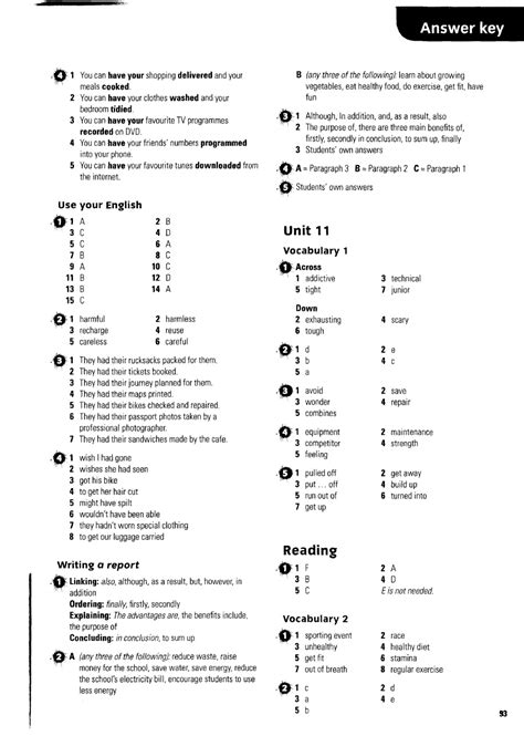 Gateway B2 Work Answers Key PDF