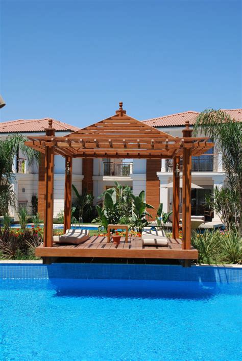 Gazebo Over Swimming Pool