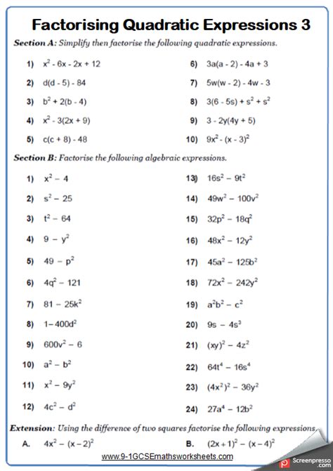 Gcse Maths Worksheets And Answers Kindle Editon