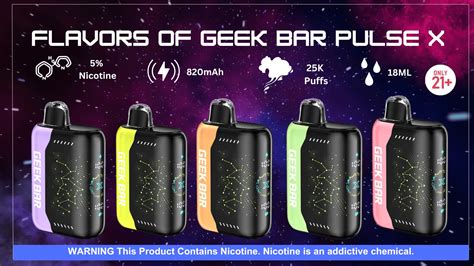 Geek Bar Pulse X Flavors Chart