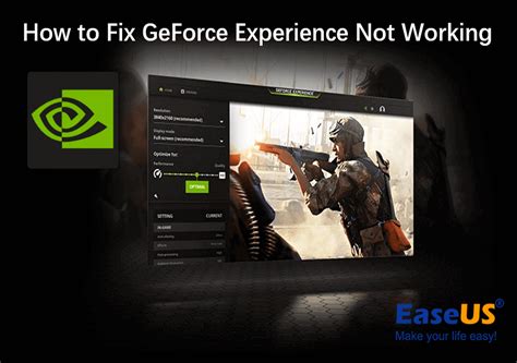 Geforce Experience Not Working: 4 Solutions